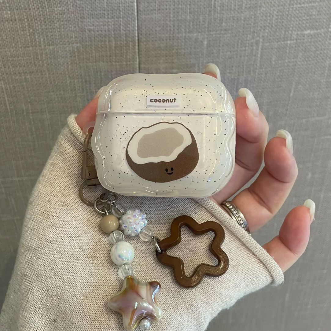 Coco de tinta coreana para airpods 4 generación y 5 generación de estuche de protección Bluetooth airpodspro3 / 2 auriculares