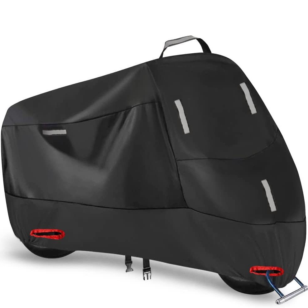 Cross-Border 210D Motorcycle Dust Cover Amazon Rainproof, Sunproof, Snowproof and Dustproof Reflective Strip Bicycle