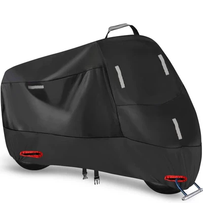 Cross-Border 210D Motorcycle Dust Cover Amazon Rainproof, Sunproof, Snowproof and Dustproof Reflective Strip Bicycle