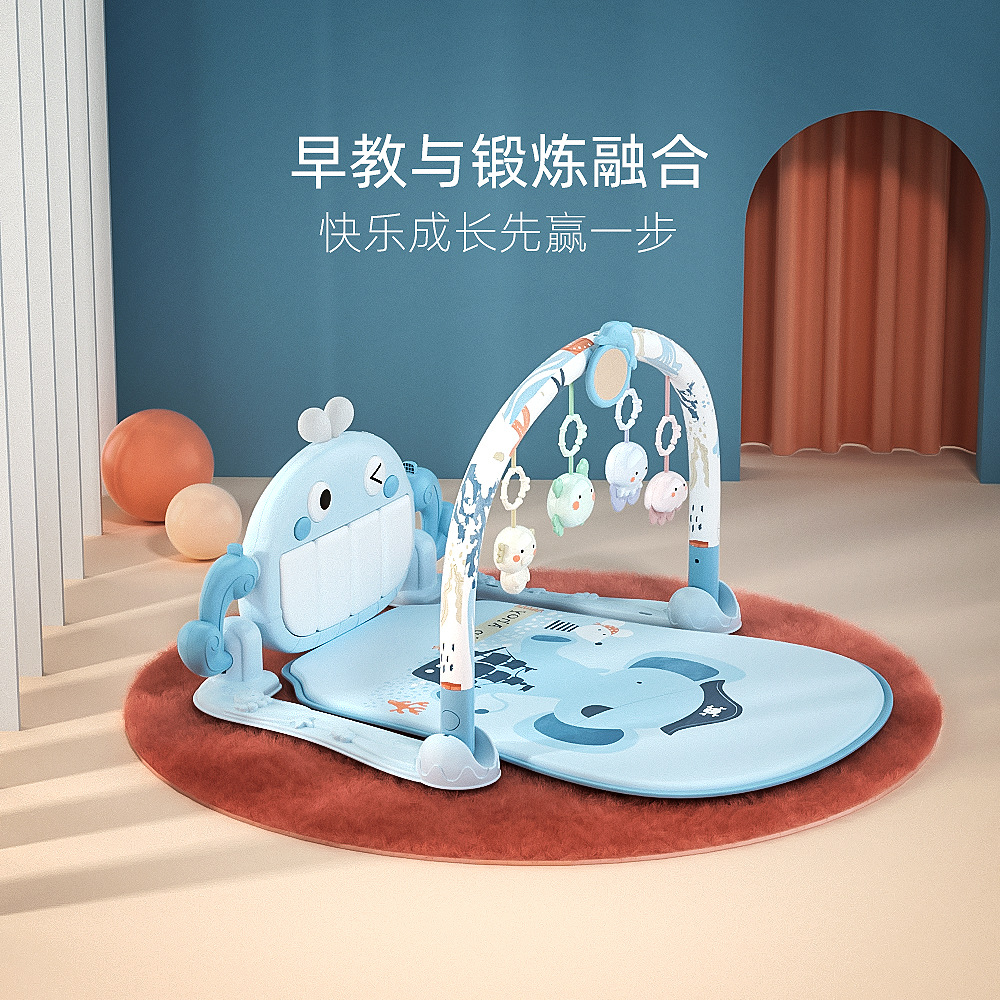 腳踏鋼琴新生嬰兒健身架器男女孩寶寶0-1歲益智音樂玩具3-6-12月