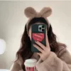 5348 Rabbit ear hoop-coffee color