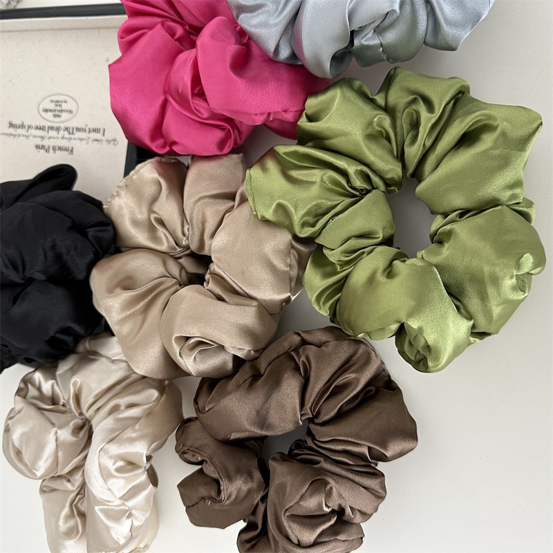 Vintage Style Solid Color Cloth Hair Tie display picture 2
