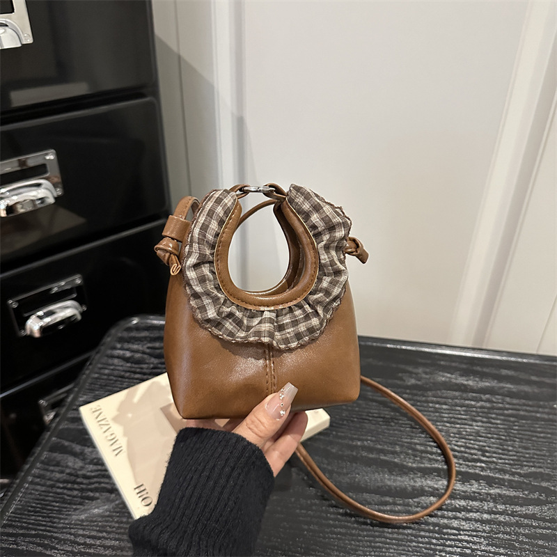 Bolsa tiracolo de princesa estética para meninas com renda_voghion.com
