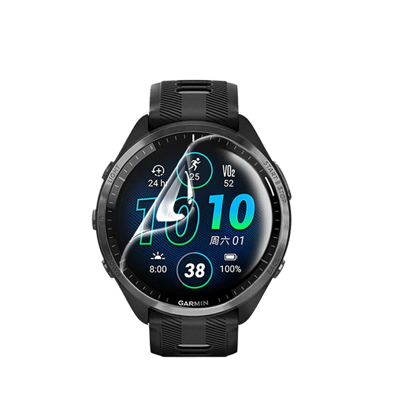 Защитная плёнка на весь экран TPU HD для часов Garmin Venu 3 Plus, совместима также с Garmin Fenix 5S/Plus, защита экрана