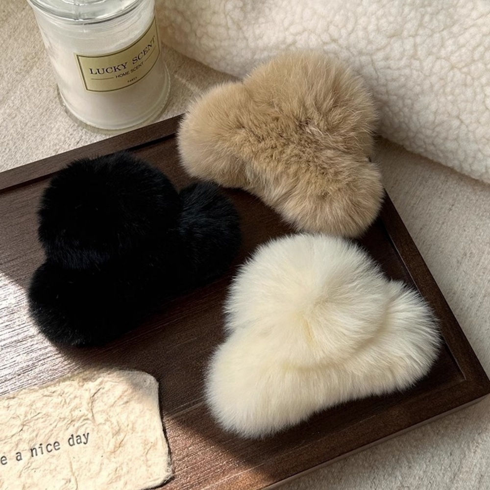 Einfache mittelgroße Rex-Kaninchen-Haarspange mit Temperament, Haarknoten-Griffklammer für den Hinterkopf, Premium-Touch-Haifisch-Clip, Haar-Accessoires_voghion.com