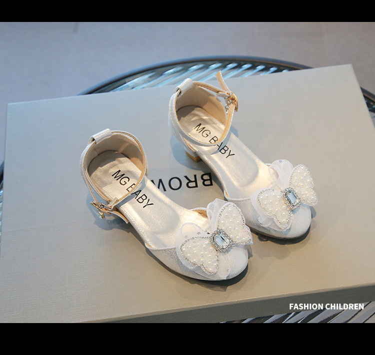 Süße Blume High Heels 2023 Sommer Neue Prinzessin Kleine Mädchen Sandalen Dicke Kinderschuhe_voghion.com