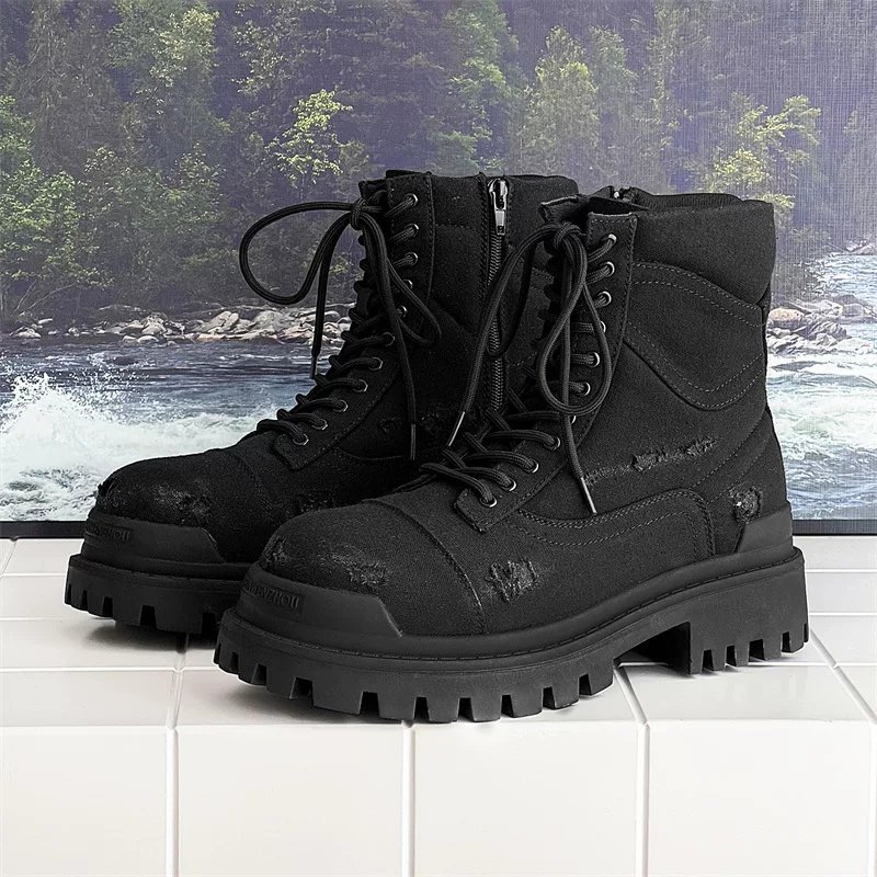 Martens, high universal boots platform, mid-length