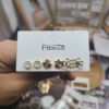 Pearl Drop Earrings Set For Women Fashion Gold NEW Jewelry