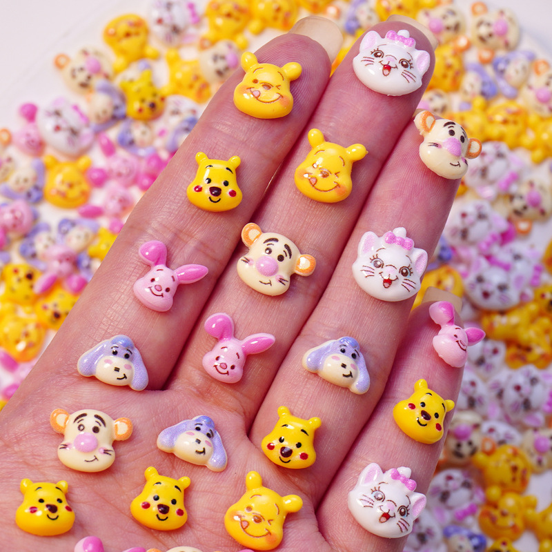 Hot-selling Japanese-style bear series nail art accessories, resin DIY phone cases, hair clips, wearable nail charms, wholesale packaging Hot-selling Japanese-style bear series nail art accessories, resin DIY phone cases, hair clips, wearable nail charms, wholesale packaging