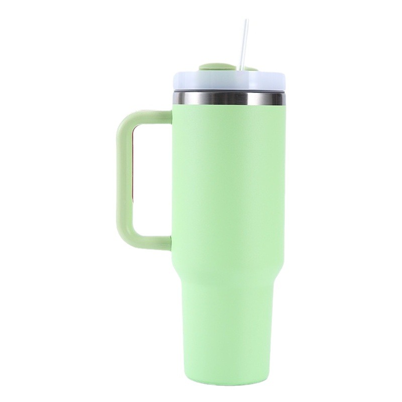 Nuevo transfronterizo 40oz mango de segunda generación Copa calentador de hielo Taza preservación del calor preservación en frío 304 taza de vacío de acero inoxidable con paja