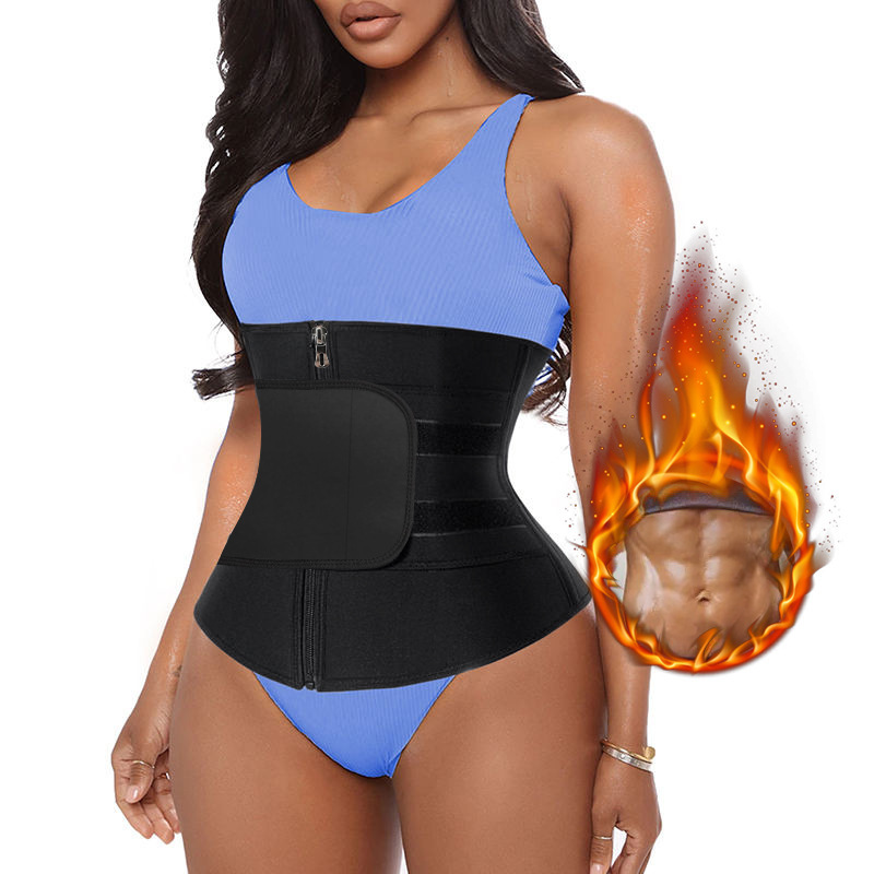 Zipper Single Belt Neoprene Waist Trainer Sheath Sports Abdominal Compression Belt Zipper Single Belt Neoprene Waist Trainer Sheath Sports Abdominal Compression Belt