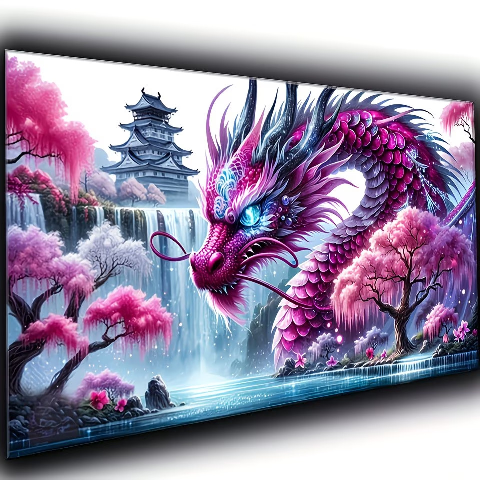 Transfronterizo Amazon pintura de diamantes fábrica de explosión venta directa pintura de diamantes DIY paisaje decoración pintura colgar paquete de herramientas '