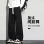 华棉大码运动美式卫裤