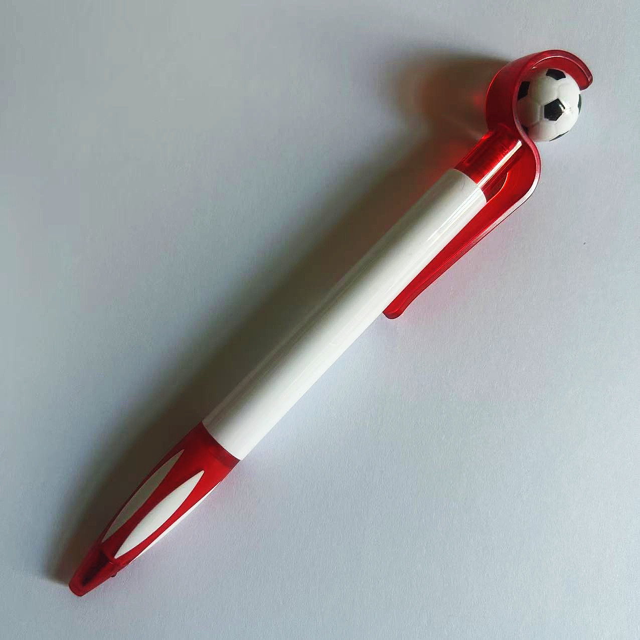 Bolígrafo de Plástico con Forma de Dibujo Animado Más Vendido, Bolígrafo de Fútbol, Bolígrafo Promocional de Oficina, Bolígrafo Publicitario con Impresión de Logotipo