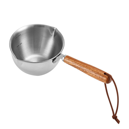 304 stainless steel hot oil pan, 316 oil splashing pan, food supplement pan, three-layer steel butter pan, small milk pan, oil splashing pan