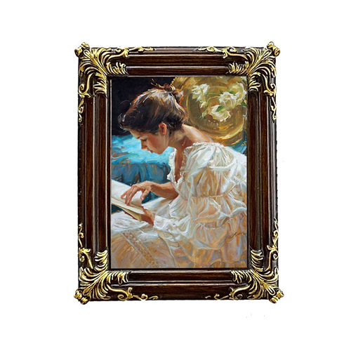 Creative European American retro resin photo frame table carved resin picture frame carved photo frame wall hanging picture frame desktop