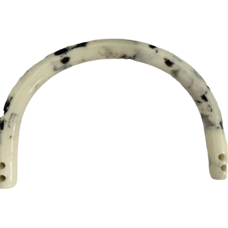 Jierui hardware factory wholesale retail luggage hardware accessories resin handle handbag accessories U-shaped portable