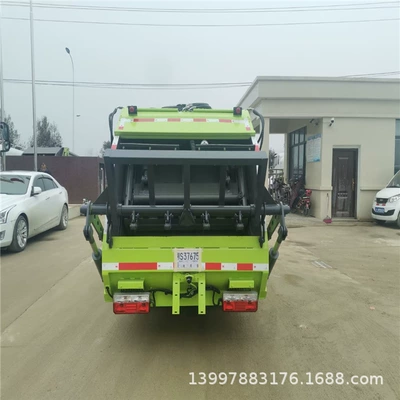 Rear-Mounted Compression Garbage Truck Can – Elektrik zibil maşınları