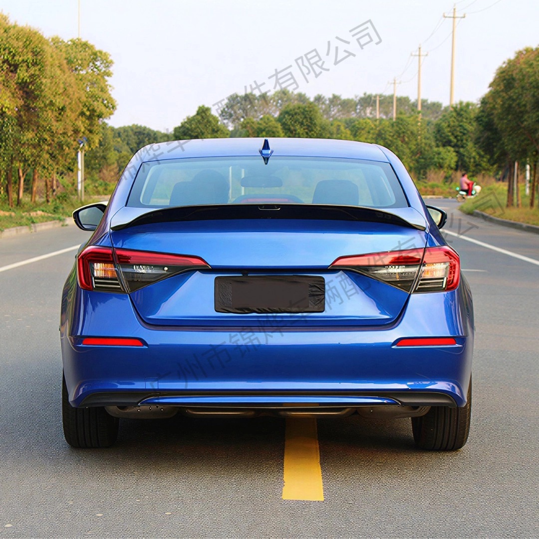 Suitable for 2021-24 Honda Civic Four-Door Sedan 11Th Generation Jdm Model Modified Rear Wing Spoiler Fixed Wind Pressure Wing