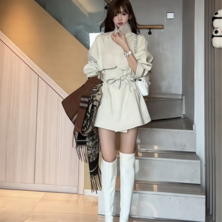 福金金金金秋英伦风女装设计感风衣外套|undefined