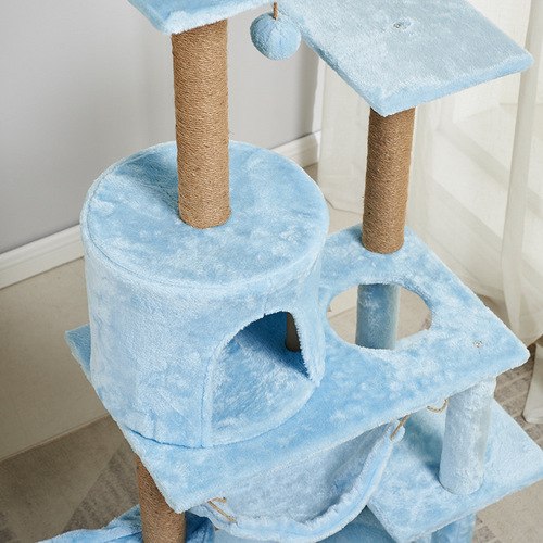 Manufacturer Customized Solid Wood Cat Tree Cat Nest Cat Pole Integrated Cat Scratch Board Cat House DIY Cat Toys Cat Jumping Board