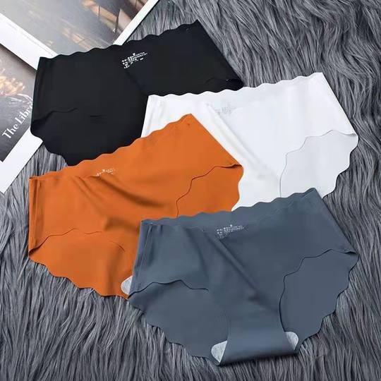 Ice silk seamless breathable waist underwear Ladies wave hip belly sexy pure cute wholesale 313