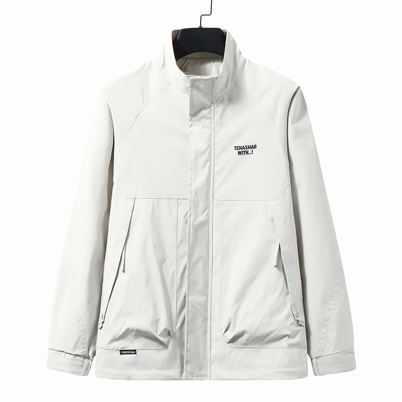 Толстый брат 2024 весна мужские толстые плюс большие размеры модные повседневные куртки с стоячим воротником мужские толстые повседневные куртки