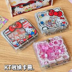 可爱kt猫一宫格卡册3寸小卡卡册手工diy 拍立得相册亚克力摇摇乐