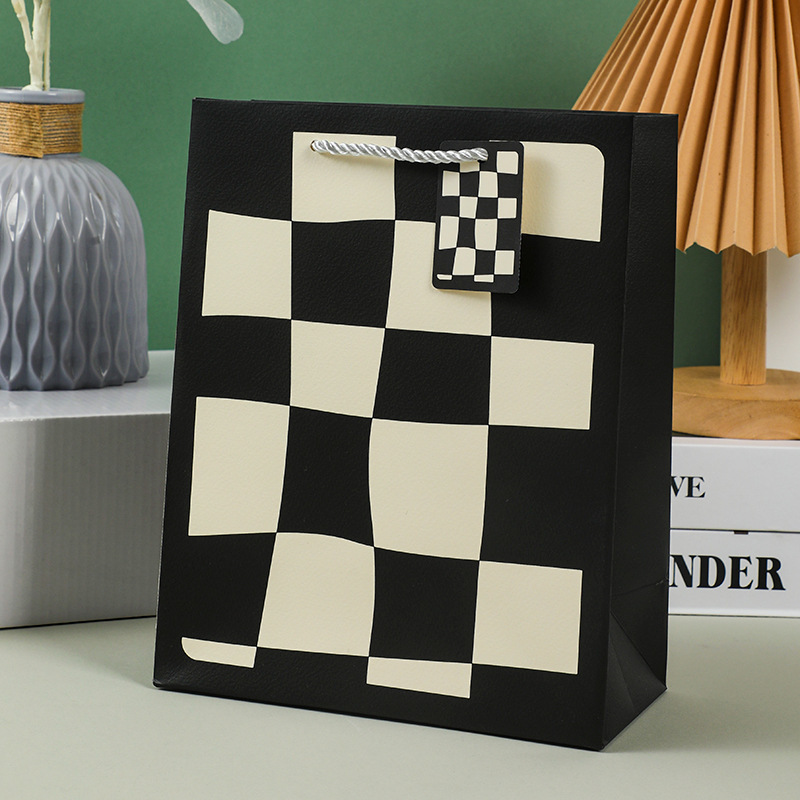 흑백 격자; 흰색 판지; 19.5*14.5*10