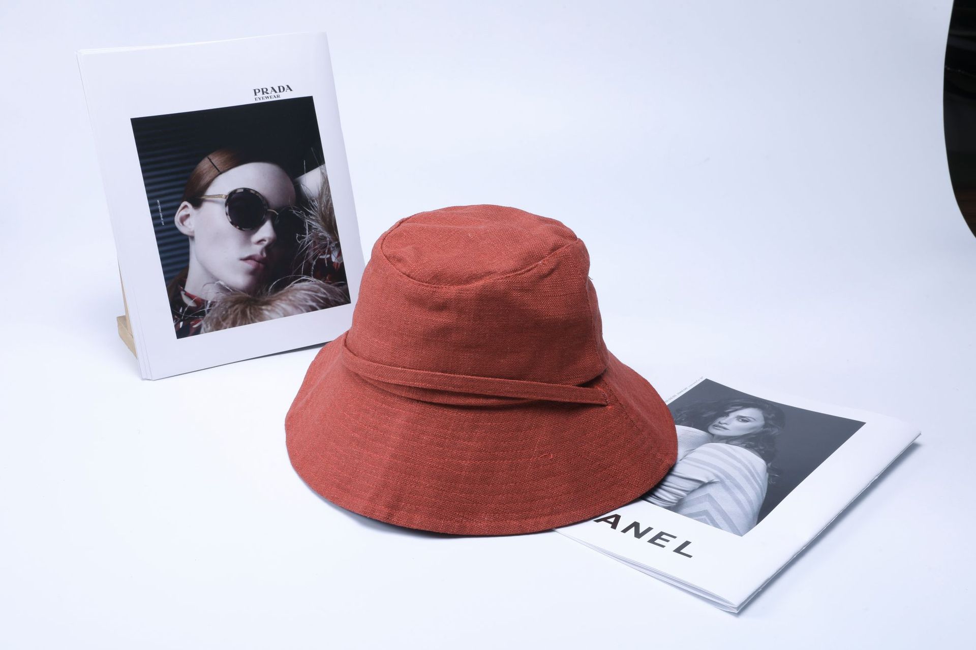 solid color lace sunscreen bucket hat NSKJM126296