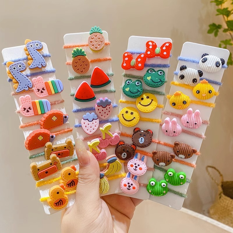 Bebé lindo de alto valor facial de cabello de la niña no lastimó el cabello de dibujos animados de cabello para niños anillo de cabello de cabello