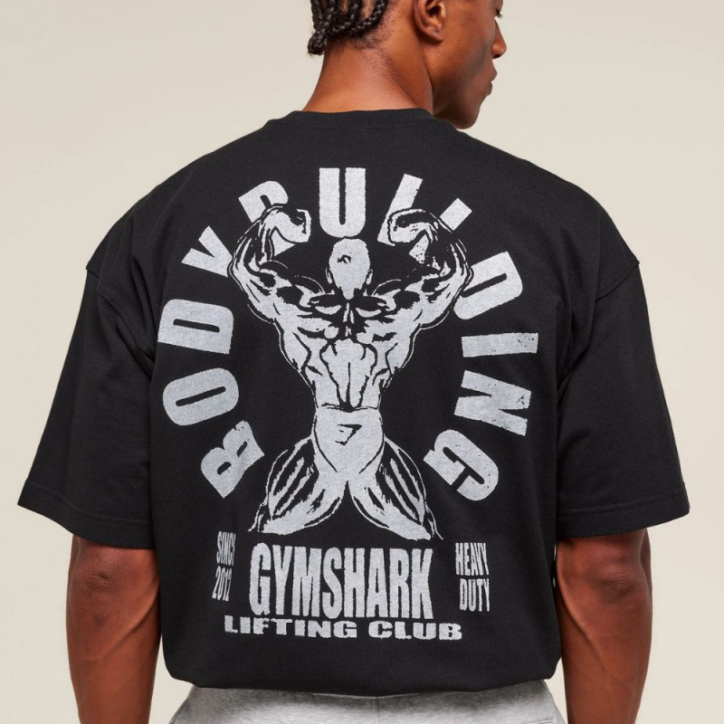 Gymshark Lifting Club T-shirt Bodybuilding Graphic Black