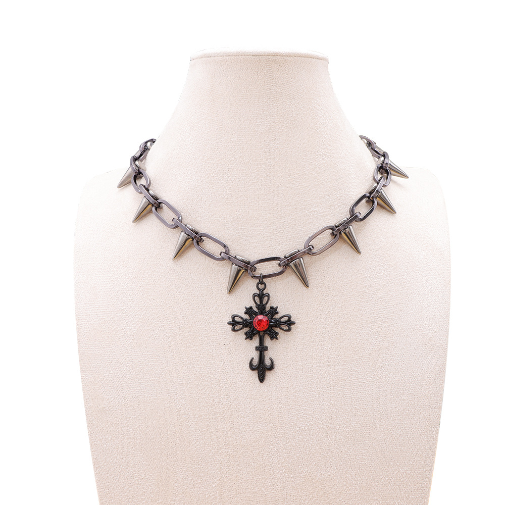 Vacation Classic Style Cross Heart Shape Alloy Choker Wholesale display picture 5