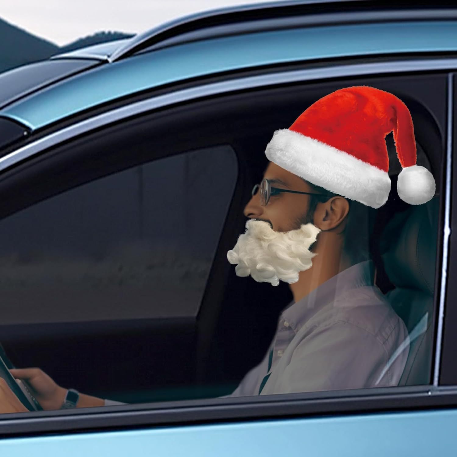 Fedora falsa etiqueta engomada de la ventana del cigarro del coche del cigarro