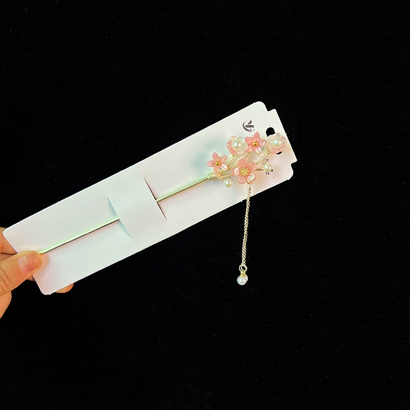 Hairpin Hanfu заколка для волос, орхидея цветочный декоративный аксессуар для волос, простая элегантная китайская стиль