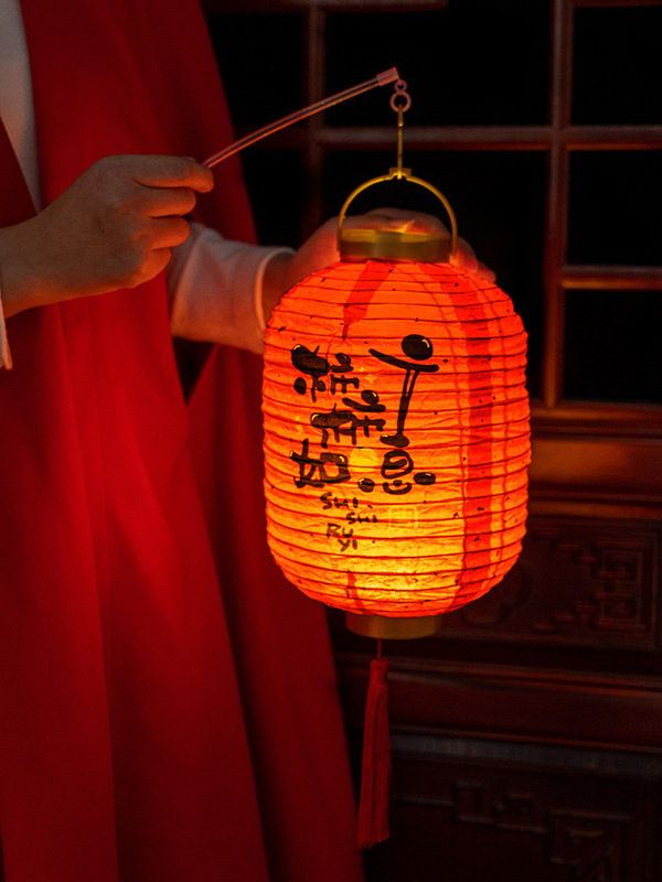 中秋节灯笼儿童手提古风兔子花灯装饰挂件幼儿园手工diy灯笼挂饰|undefined