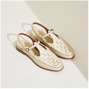 2023 Spring and Summer New Retro Fashion Breathable Sandals Lightweight Flat Heel Buckle Casual Strap French Women's Shoes