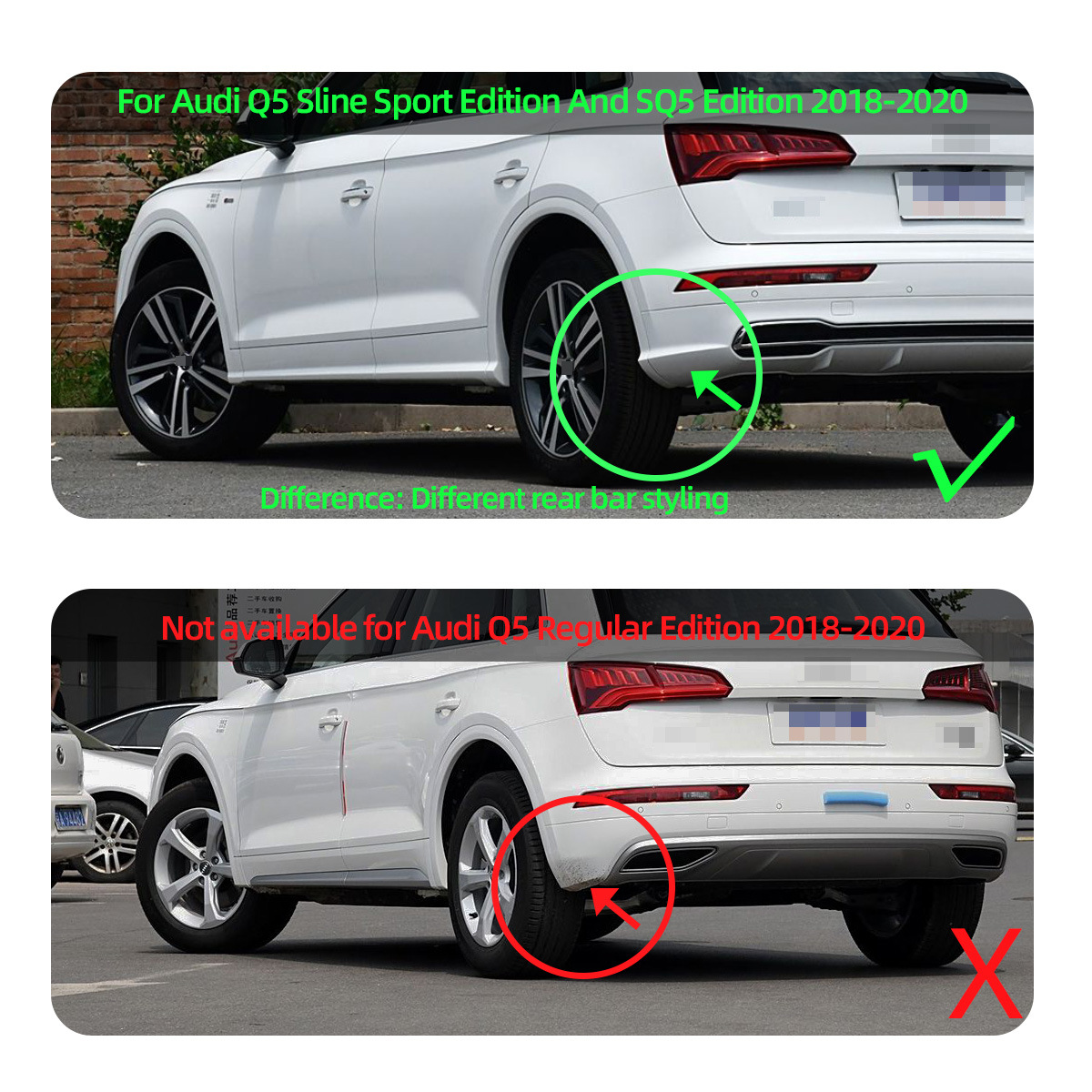 Bupu Is Suitable for 17-20 Audi Q5 Sports Version Audi Q5 Sline Sq5 Cross-Border Export Fenders