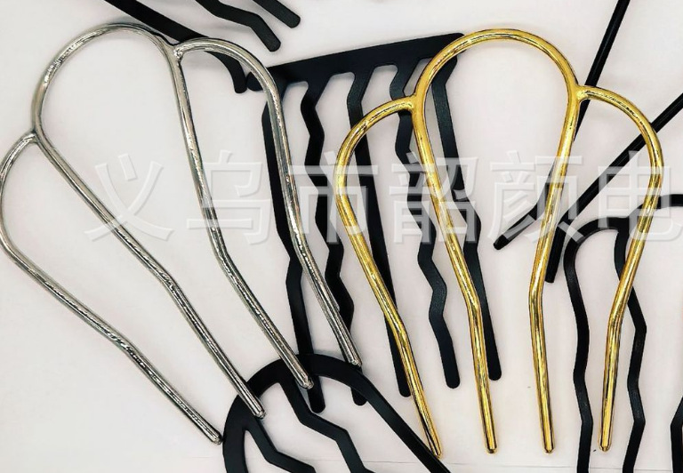 Disparador de metal de hierro, cabezal de bola nupcial, artefacto para el cabello/juego de bricolaje, plancha para el cabello de hierro, horquilla de hierro