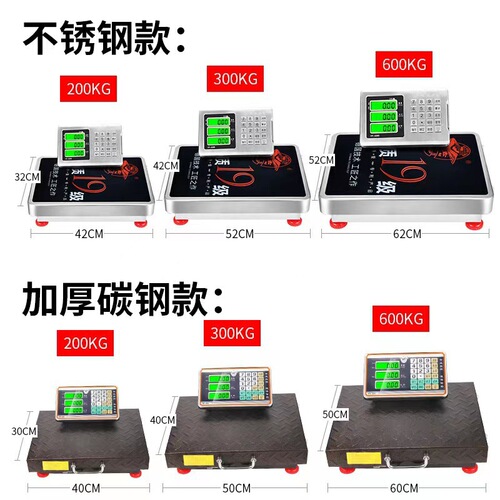 150kg/300kg/600kg Portable Wireless Electronic Scale Wireless Grain Scale Convenient Mobile Scale Weighing Platform Scale