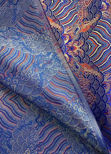 Sapphire blue nylon 75cm half meter