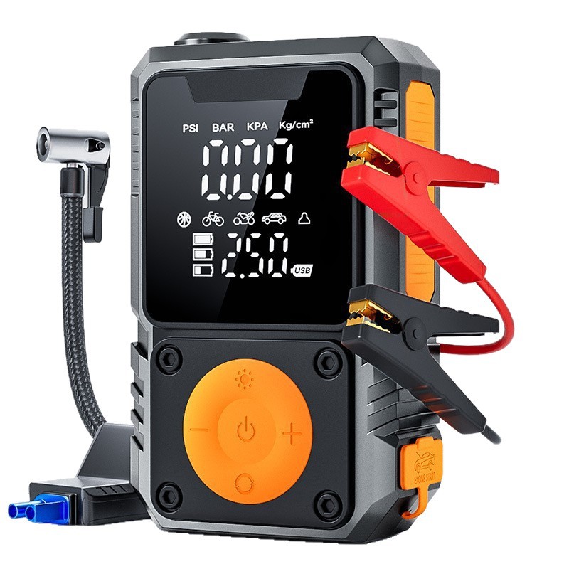 Suministro de alimentación de arranque de emergencia de bomba de aire eléctrica portátil inalámbrica para bomba de aire montada en automóvil con máquina integrada de electricidad image 6