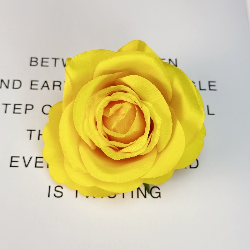 Rosa artificial flor cabeza boda hogar Fondo pared decoración flor artificial multicolor corsage transfronterizo flor falsa en stock venta al por mayor