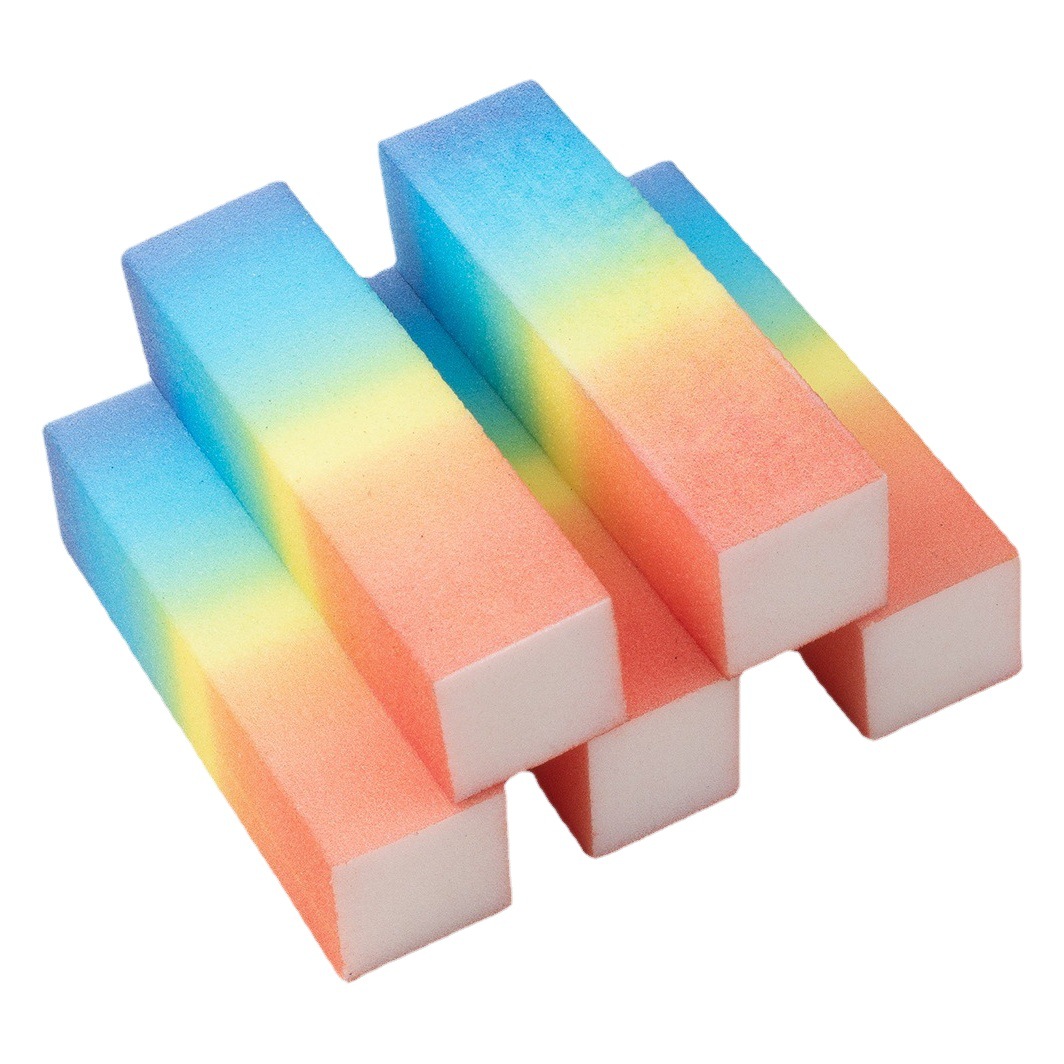 Bloque de tofu pulido 5 piezas Archivo de uñas gradiente de uñas arte de alta espuma tofu bloque transfronterizo plataforma dedicada suministro