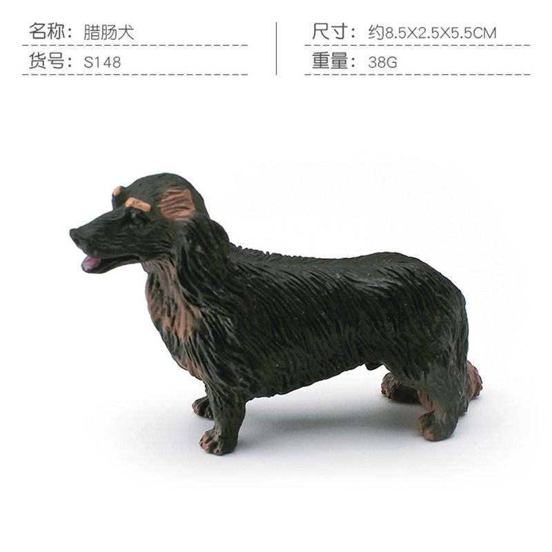 Simulación transfronteriza famoso modelo de perro Pastor Chihuahua Golden Retriever Bomei Shiba Inu mini perro mascota adornos estáticos