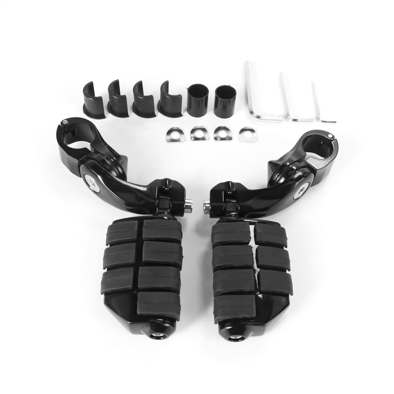 Universal Motorcycle and Electric Vehicle Footrests, Bumper Guard Bars, Rest Footrests, Short Brackets, Harley Indian Accessories