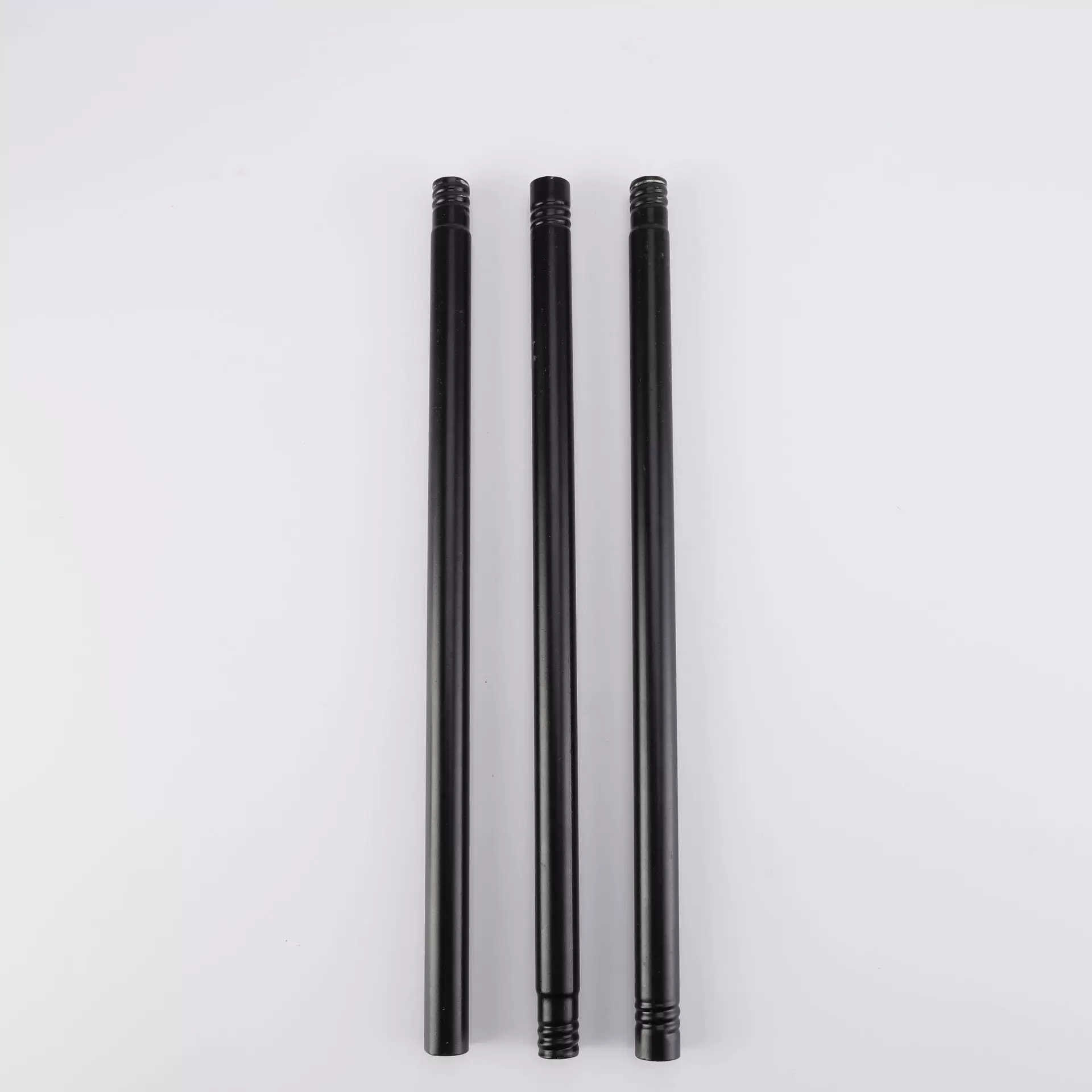 三节喷塑铁杆家用扫把杆子拖把配件喷漆铁柄带螺纹不锈钢柄扫帚柄