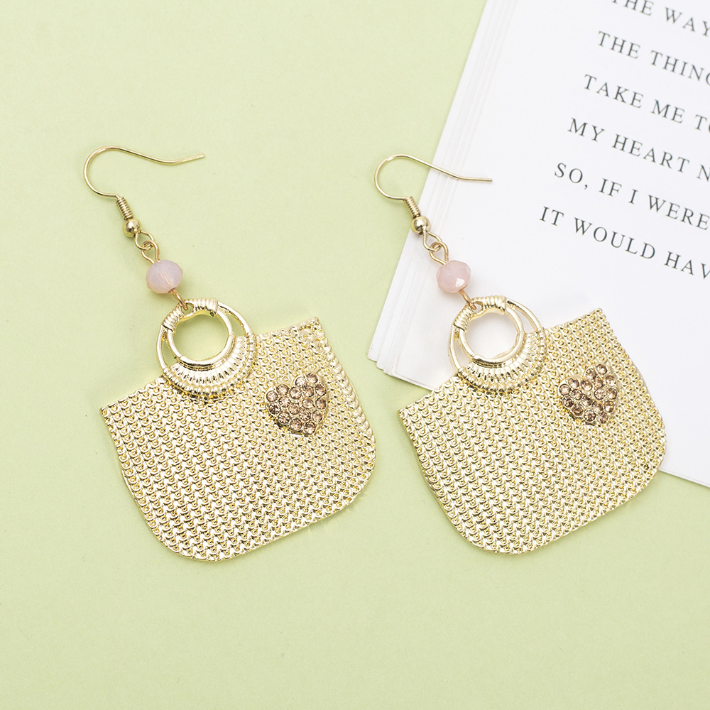 1 Pair Casual Simple Style Bag Alloy Drop Earrings display picture 17