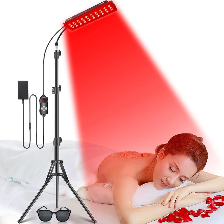 New Model Led 660Nm 850Nm Near-Infrared Stand Infrared Light Therapy Lamp Single/Double Lamp Amazon Cross-Border