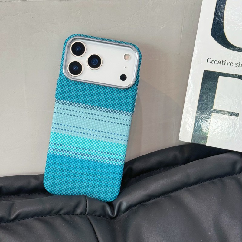 凯拉夫碳纤维纹适用iPhone17手机壳金属镜框磁吸苹果16防摔保护套|undefined